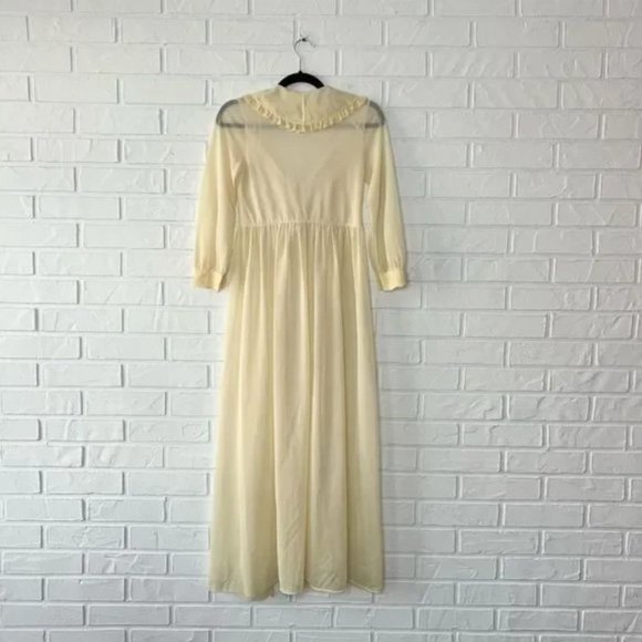 Vintage Union Made in USA Long Dressing Gown Nylon Size XXS/XS - Picture 3 of 14